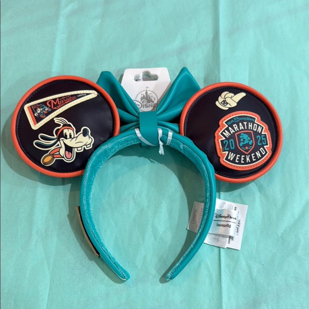 Disney Marathon Weekend Kids Headband - Teal and Orange